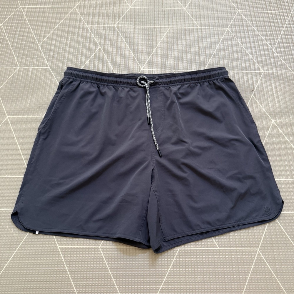 Rhoback Grit Gym Shorts Men's 3XL Gray Performance Stretch 7" Linerless